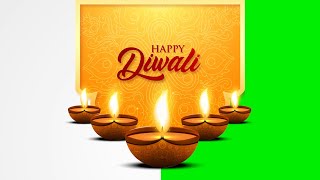 Beautiful Happy Diwali wishes Video  Motion Graphics  Green Screen [upl. by Ailehpo]