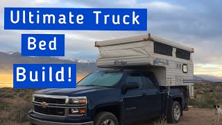 Custom Bed Build in Chevy Truck Good for Sleeping in Your Truck amp Hauling Dogs [upl. by Jaquelin]