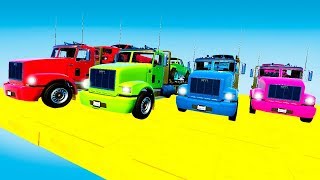 Voitures les camions en Couleurs pour Enfants Dessin Animé et Comptines Bébé Français 172  cfk tv [upl. by Avery752]