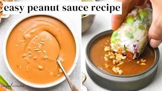 Easy Peanut Sauce Recipe [upl. by Yllil771]