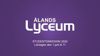 Ålands lyceum  studentdimission 2024 [upl. by Latisha]