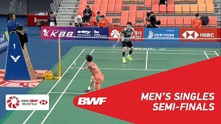 SF  MS  SON Wan Ho KOR 1 vs LEE Cheuk Yiu HKG  BWF 2018 [upl. by Anihtyc]