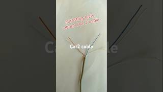 Cat 2 cable short electronics networkcables [upl. by Cornia]