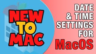 Date amp Time Settings in Mac OS [upl. by Shelagh]