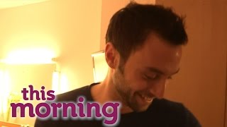 Eurovision Winner Mans Zelmerlow Spills Coffee On His Shirt  This Morning [upl. by Aneerb]