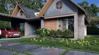 Trending Modern Contemporary House Design 2024  Kerala Style  3 bhk 40 lakh home [upl. by Lynn]