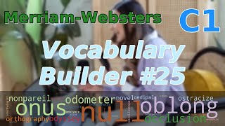 MerriamWebsters Vocabulary Builder 25 MWVB english conversation [upl. by Eelarac939]