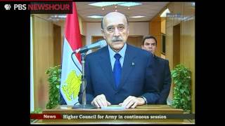 Hosni Mubarak Has Stepped Down Announcement by Egyptian Vice President Suleiman [upl. by Nanon]