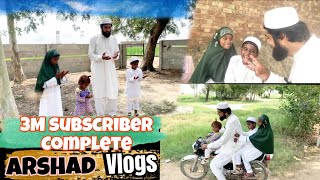 3 million subscribers  khushi manai  Arshad Vlogs youtuber vlog [upl. by Lerrehs174]