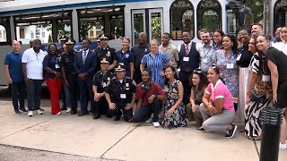 Bostonians law enforcement unite for National Night Out [upl. by Arnuad]