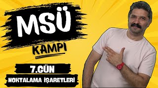 MSÜ KAMPI  Noktalama İşaretleri  7GÜN  PDF  RÜŞTÜ HOCA [upl. by Odilo312]