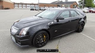 2012 Cadillac CTSV Sport Wagon Start Up Exhaust and In Depth Review [upl. by Gwenora]