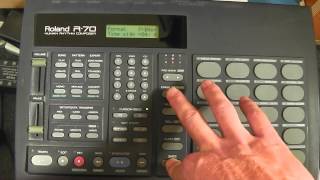 Roland R70 Drum Machine Tutorial pt 1 [upl. by Ietta]