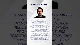 Thursday Inspiration LinManuel Mirandas success with resilience and innovation [upl. by Lyj945]