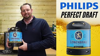 Philips Perfect Draft Lowenbrau lager keg review for perfectdraft home beer machine [upl. by Aimek]