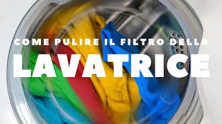 Pulire il filtro della lavatrice 💡 pulire pulizia puliziacasa cleaning [upl. by Jakoba]