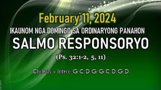 Salmo Responsoryo  February 11 2024  with chords [upl. by Lankton]