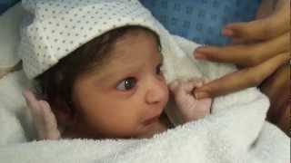 Cute Newborn Baby half an hour old [upl. by Selwyn413]