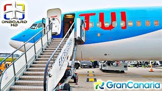 TRIP REPORT  TUI A Real Holiday Flight ツ  LondonGatwick to Gran Canaria  Boeing 737 [upl. by Florine695]