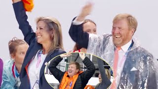 WillemAlexander en Máxima steeds heel hysterisch op tv ‘Gênant’ [upl. by Inaluahek]