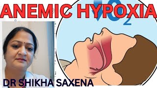 Anemic Hypoxia Types of Hypoxia Telegram httpstmedrshikhasaxenahumanphysiology [upl. by Doroteya450]