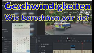 Wie berechnen wir die Geschwindigkeiten der Autos in unseren Videos [upl. by Ylera]