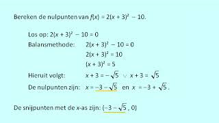 Snijpunten van parabolen met coordinaatassen berekenen [upl. by Renie]