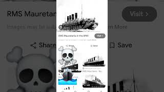 Rms mauretania ☠️💀☠️☠️ [upl. by Atiker]