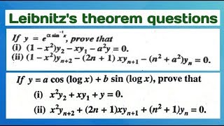 Leibnitz theorem questions  leibnitz theorem examples by study with kumar keshav [upl. by Guillermo826]