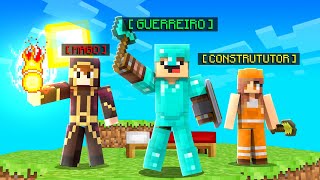 DESAFIO BEDWARS CADA UM COM SUA CLASSE  MINECRAFT [upl. by Ardekan]