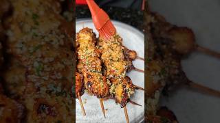 Brochetas de pollo con salsa de parmesano comidasrapidasyfacilesdehacer receta fonchobadran [upl. by Keraj]