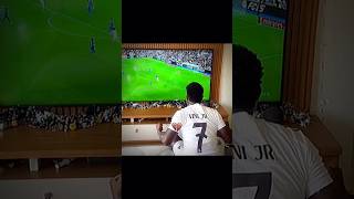 Vini reacts to Mbappes insane goal  vs Getafe [upl. by Wirth813]