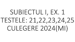 Exerciții de sinteză pentru bacS I ex1 24clasa 9 21222325clasa 10 [upl. by Penney]