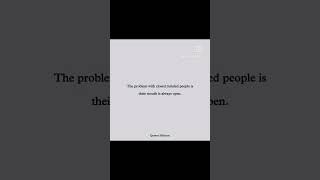 😅Closed Minded Open People quoteshideout [upl. by Letsyrk302]