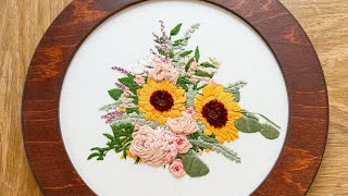 Easy Way to Close and Frame Embroidery Work embroiderytutorial [upl. by Roley]