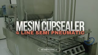 Mesin Cupsealer 4Line Semi Pneumatic [upl. by Padget]