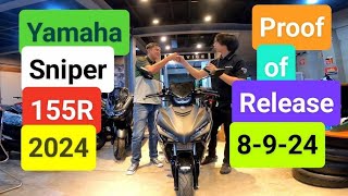 Yamaha Sniper 155R 2024 SRP 145900  Proof of Release  Kirby Motovlog [upl. by Leander]