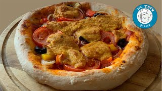 Sauerteigpizza  knuspriger Pizzateig OHNE Hefe Der Tofubäcker [upl. by Naxor]