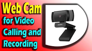 Webcam Widescreen USB Web Cam for Video Calling and Recording [upl. by Fitzsimmons]