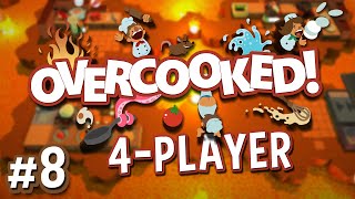 Overcooked  8  Hot as HECK 4 Player Overcooked Coop Gameplay [upl. by Asselim176]