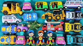 Latest Model Toy Car Collection Tricycle Construction Truck School Bus Ambulance 🚑 [upl. by Pincas580]