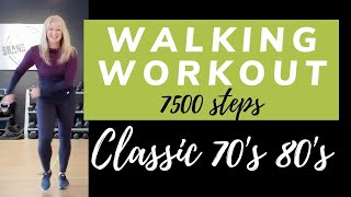 Classic 70s 80s Walking Workout  7500 Steps in 1 Hour  Rock Walk at Home [upl. by Geoffrey]