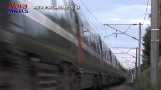 Trains speeding past Rossington on the East Coast Main Line  2 [upl. by Eliades832]