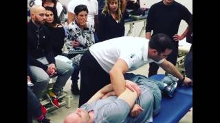 Lower back manipulation techniques demonstrated by Jimmy Michael from OMT Training [upl. by Standford495]