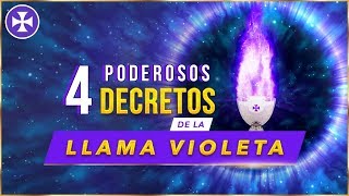 4 Poderosos Decretos de la Llama Violeta  Yo Soy Espiritual [upl. by Keri460]