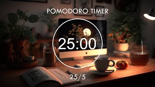 255 Pomodoro Timer  Relaxing Lofi Deep Focus Pomodoro Timer Study With Me Stay Motivated [upl. by Pepin]