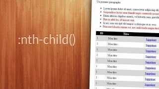 Tutoriel CSS  Le sélecteur nthchild [upl. by Anileve366]