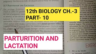 Class 12 biology chapter 3part 10parturition and lactationby study with farru [upl. by Yantruoc]