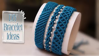 How To Make Bracelets At Home  DIY Thread Bracelet Ideas  DIY Jewelry Ideas Creationampyou [upl. by Bueschel]