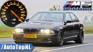 600HP BMW M5 E39 SUPERCHARGED 100300 ACCELERATION amp INSANE SOUND by AutoTopNL [upl. by Tratner]